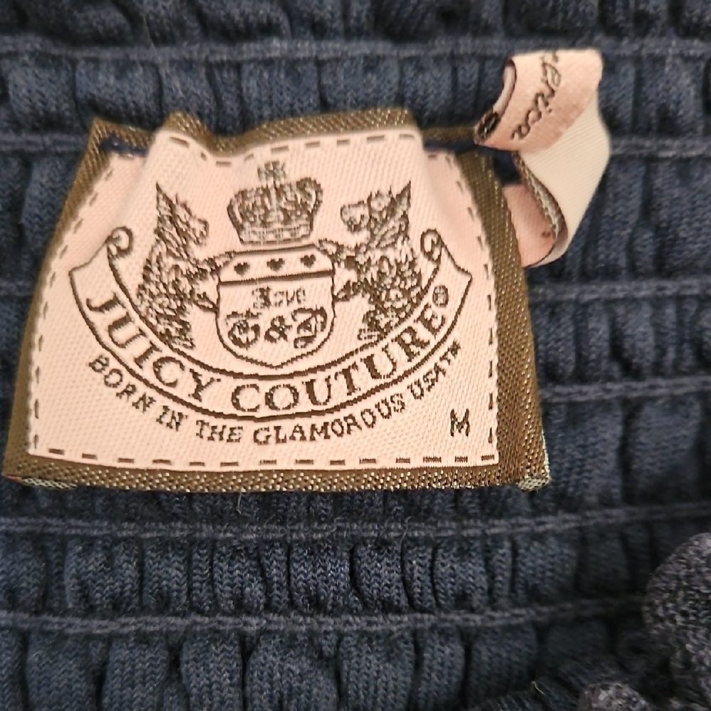 Juicy Couture Navy Textured Fabric - Picture 2 of 7